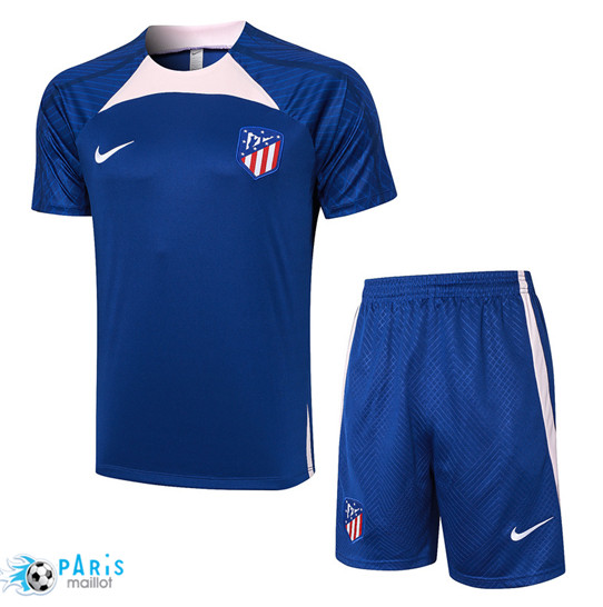 Discount Maillot Training Foot Atletico Madrid + Shorts Bleu 2023/24