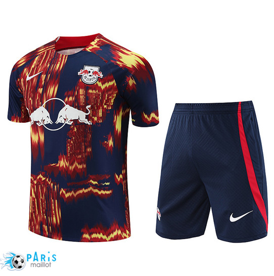 Créer Maillot Training Foot Bull Leipzig + Shorts Rouge 2023/24
