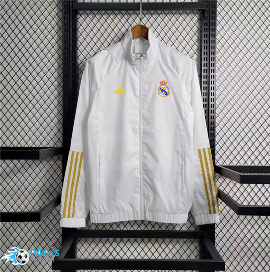 Achat Coupe vent Real Madrid Blanc 2023/24