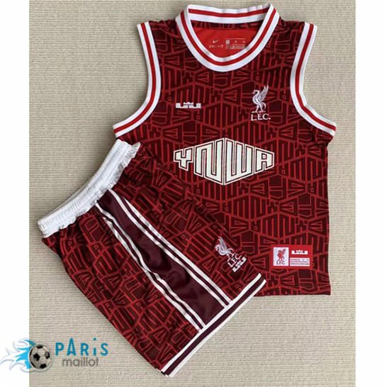 Maillotparis Flocage Maillot Foot Liverpool Enfant Co-brand Tank Top 2023/24