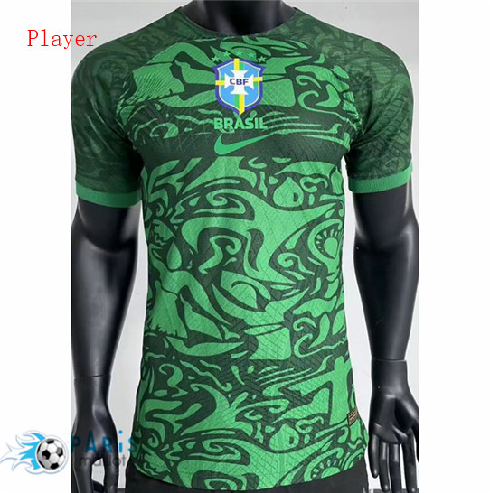 Maillotparis Site Maillot Foot Brésil Player Vert 2023/24