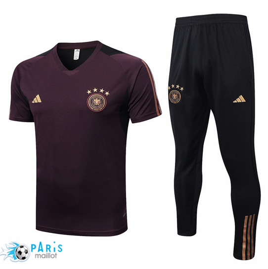 Maillotparis Discount Maillot Training Foot Allemagne + Pantalon brun 2022/23