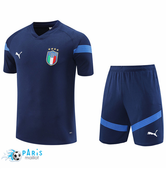 Maillotparis Prix Maillot Training Foot Italie + Short foot Bleu 2022/23