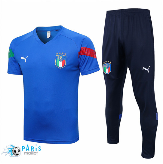 Maillotparis Prix Maillot Training Foot Italie + Pantalon Bleu 2022/23