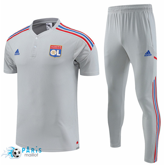 Maillotparis Flocage Maillot Training Foot Olympique Lyonnais + Pantalon gris 2022/23