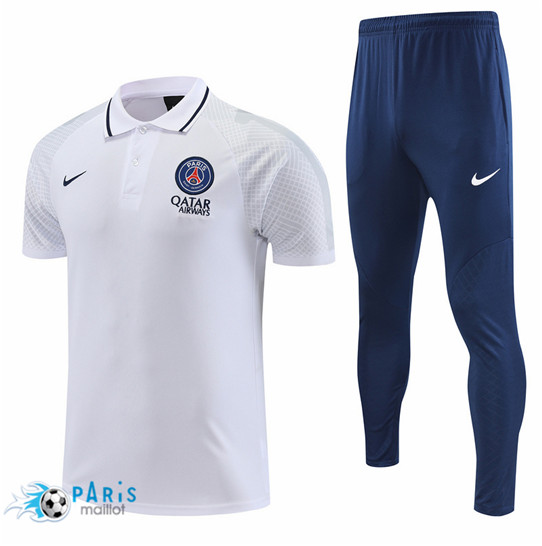 Maillotparis Prix Maillot Training Foot Paris Paris Saint Germain + Pantalon Blanc 2022/23