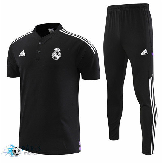 Maillotparis Site Maillot Training Foot Real Madrid + Pantalon noir 2022/23