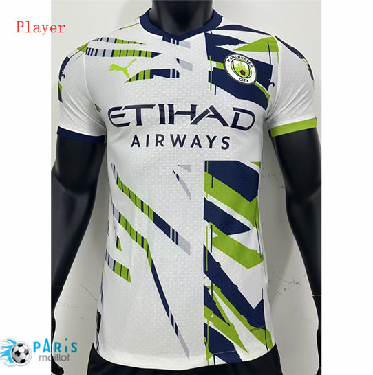 Maillotparis Marque Maillot Foot Manchester City Player Classic Blanc 2023/24