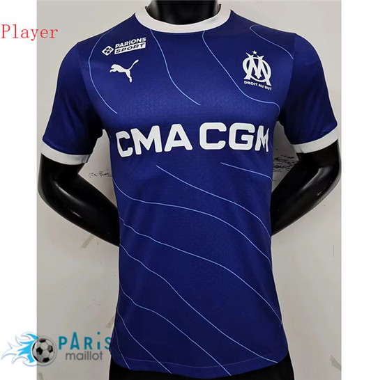 Maillotparis Discount Maillot Foot Marseille Player Exterieur Bleu 2023/24