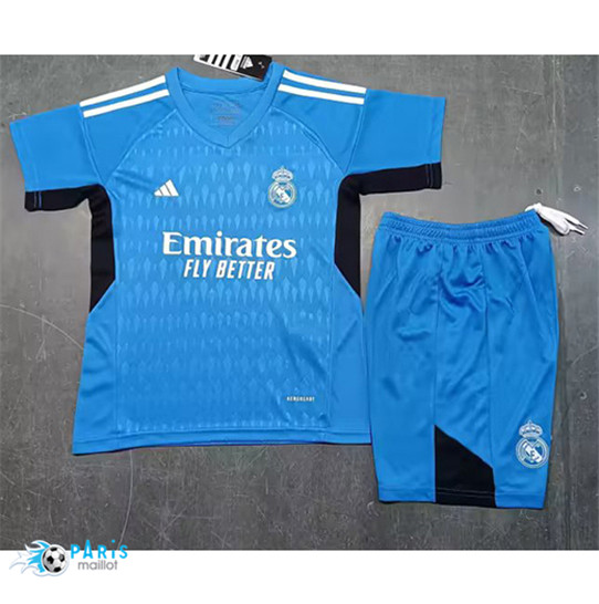 Maillotparis Acheter Maillot Foot Real Madrid Enfant goalkeeper Bleu 2023/24