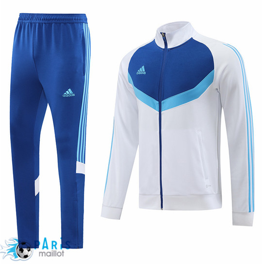 Maillotparis Acheter Maillot Veste Survetement Foot Adidas Bleu 2023/24