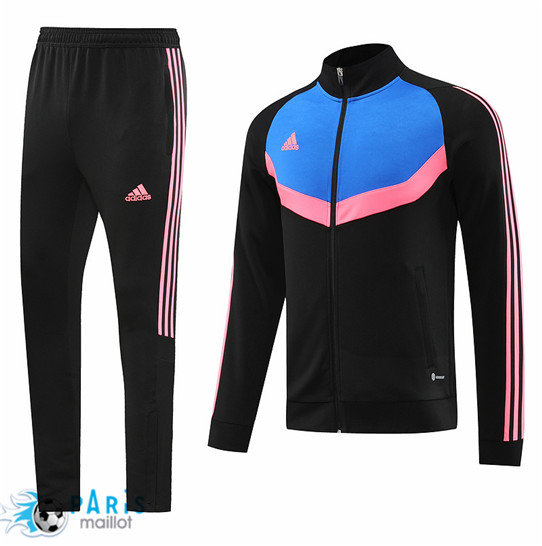 Maillotparis Acheter Maillot Veste Survetement Foot Adidas Noir 2023/24