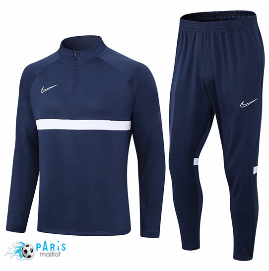 Maillotparis Créer Maillot Survetement Foot Nike Enfant Bleu Marine 2023/24