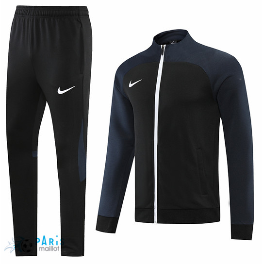 Maillotparis Nouveau Maillot Veste Survetement Foot Nike Enfant Noir 2023/24