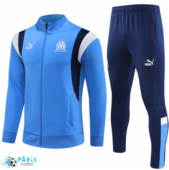 Maillotparis Magasin Maillot Veste Survetement Foot Marseille Bleu 2023/24