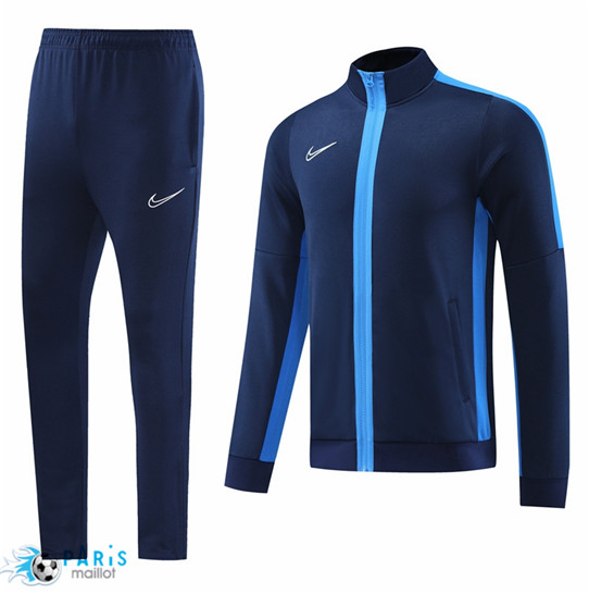 Maillotparis Acheter Maillot Veste Survetement Foot Nike Bleu 2023/24