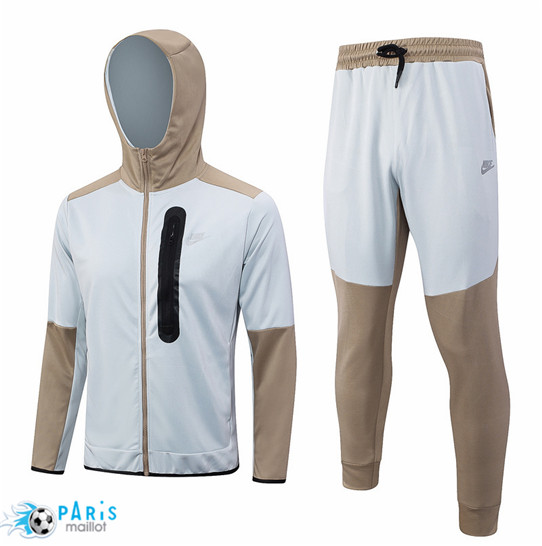 Maillotparis Prix Maillot Foot à capuche Veste Survetement Nike Gris 2023/24