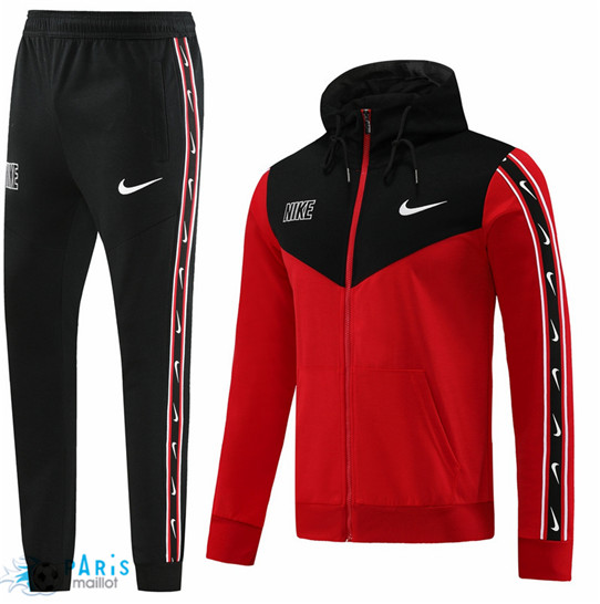 Maillotparis Achat Maillot Foot à capuche Veste Survetement Nike Rouge 2023/24