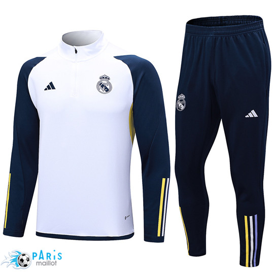 Maillotparis Discount Maillot Survetement Foot Real Madrid Blanc 2023/24