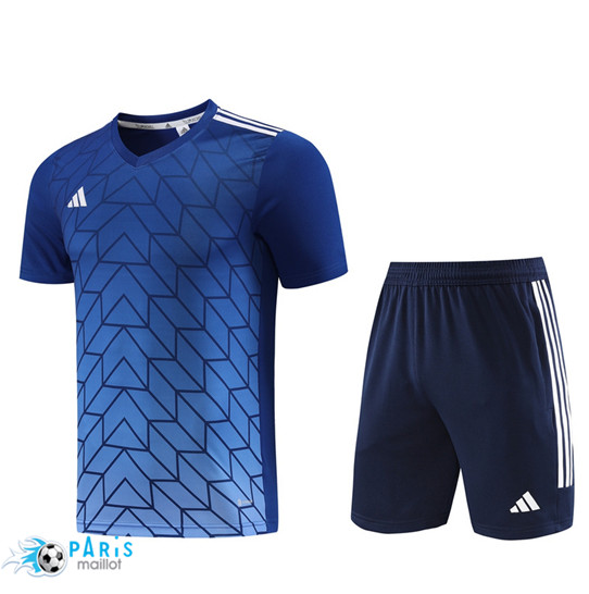 Maillotparis Magasin Maillot Training Foot Adidas + Short Bleu 2023/24