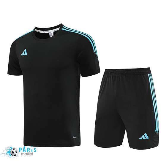 Maillotparis Thaïlande Maillot Training Foot Adidas + Short Noir 2023/24