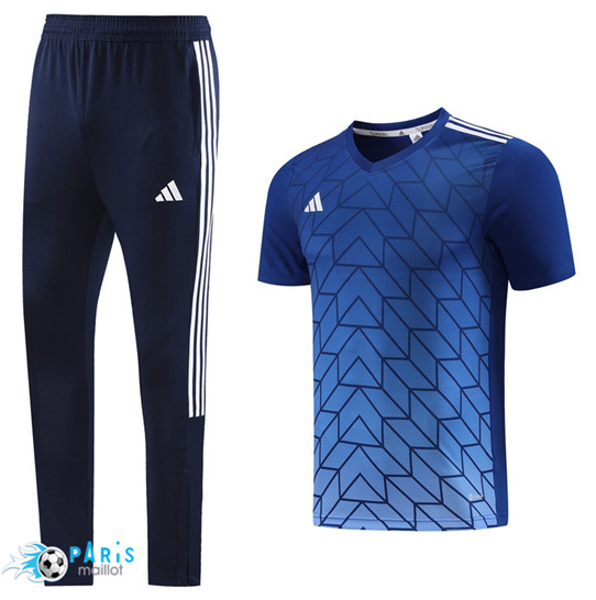 Maillotparis Achat Maillot Training Foot Adidas + Pantalon Bleu 2023/24
