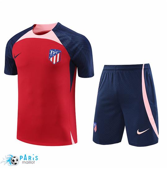 Maillotparis Site Maillot Training Foot Atletico Madrid + Short Rouge 2023/24