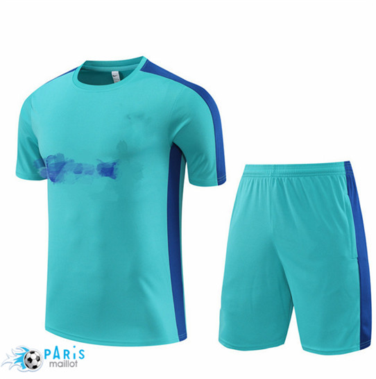 Maillotparis Acheter Maillot Training Foot Barcelone Enfant + Short Bleu 2023/24