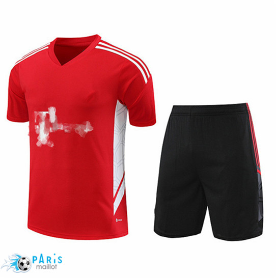 Maillotparis Acheter Maillot Training Foot Bayern Munich + Short Rouge 2023/24