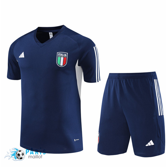 Maillotparis Acheter Maillot Training Foot Italie + Short Bleu 2023/24