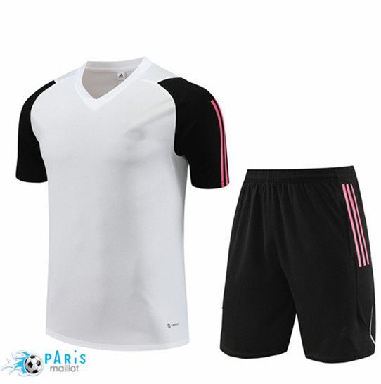 Maillotparis Nouveau Maillot Training Foot Juventus Enfant + Short Blanc 2023/24