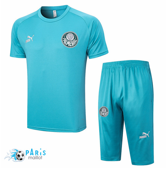 Maillotparis Marque Maillot Training Foot Palmeiras + Short 3/4 + Pantalon Bleu 2023/24
