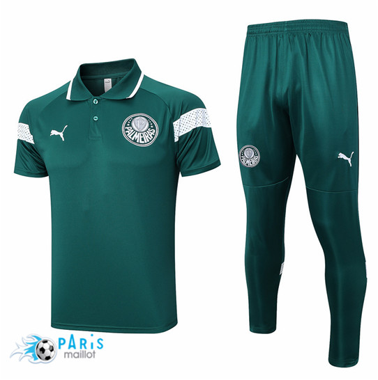 Maillotparis Achat Maillot Training Foot Palmeiras Polo + Pantalon Vert 2023/24