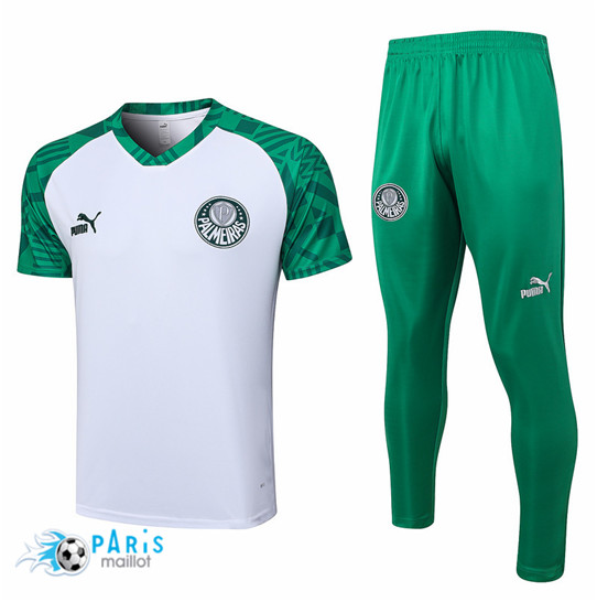 Maillotparis Magasin Maillot Training Foot Palmeiras + Pantalon Blanc 2023/24