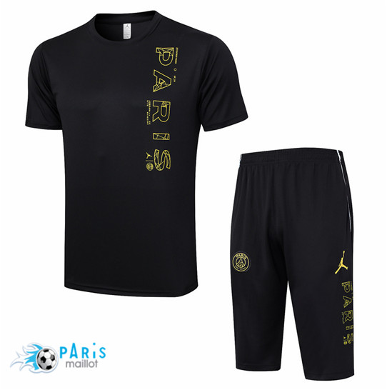 Maillotparis Nouveau Maillot Training Foot Paris Saint Germain + Short 3/4 + Pantalon Noir 2023/24