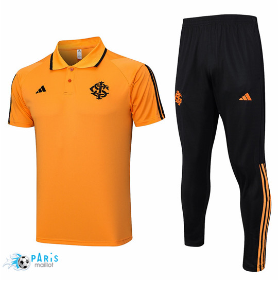 Maillotparis Thaïlande Maillot Training Foot SC Internacional Polo + Pantalon Orange 2023/24