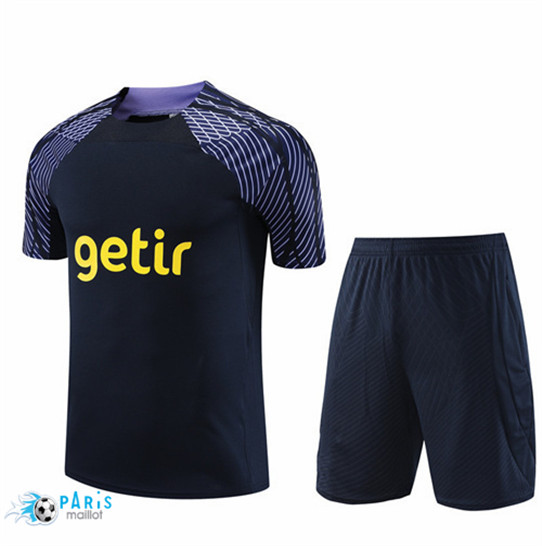 Maillotparis Vente Maillot Training Foot Tottenham Hotspur + Short Bleu 2023/24