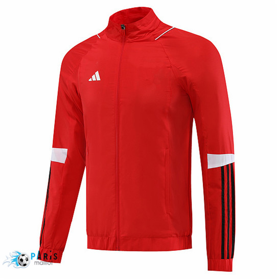 Maillotparis Discount Maillot Foot Coupe Vent Adidas Rouge 2023/24