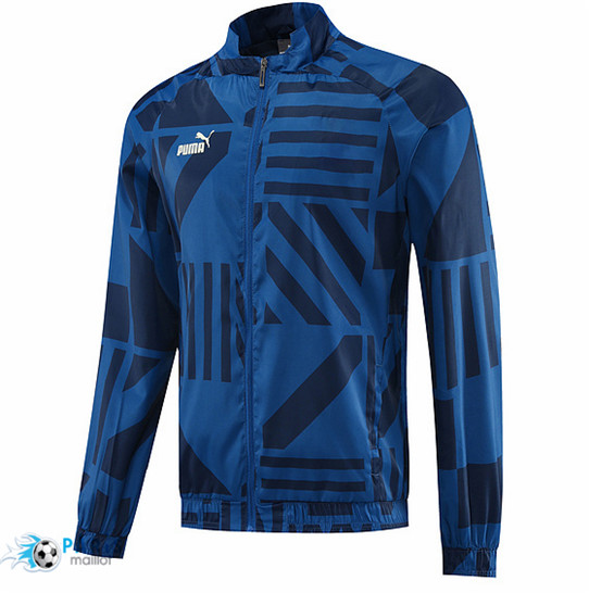 Maillotparis Créer Maillot Foot Coupe Vent Puma Bleu 2023/24