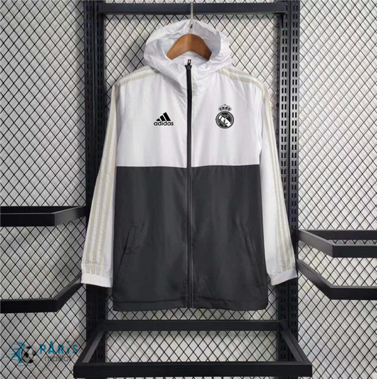 Maillotparis Vente Maillot Foot Coupe Vent Real Madrid Noir 2023/24