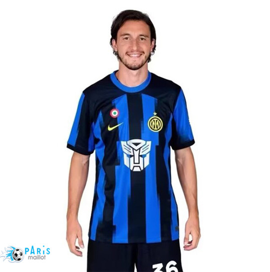 Maillotparis Flocage Maillot Foot Inter Milan Transformers co - marque 2023/24