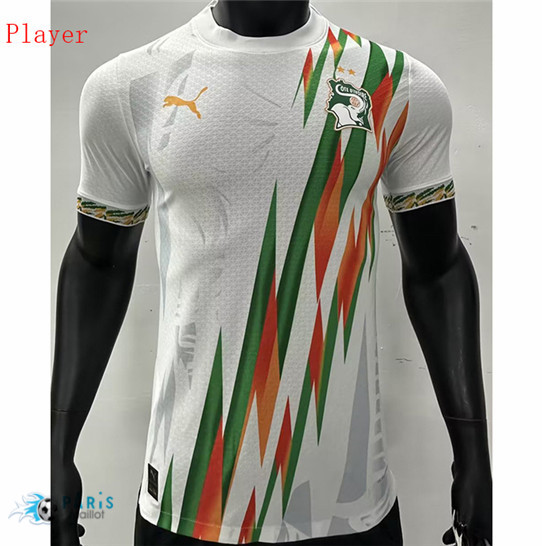 Maillotparis Flocage Maillot Foot Ivory Coast Player Édition spéciale Blanc 2023/24