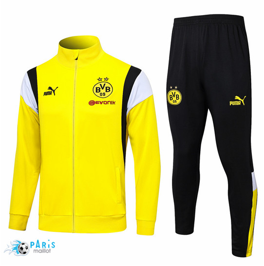 Maillotparis Site Veste Survetement Foot Dortmund jaune 2024/25