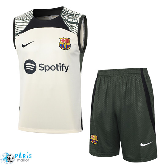 Maillotparis Marque Maillot Foot Barcelone Debardeur + Shorts abricot 2024/25