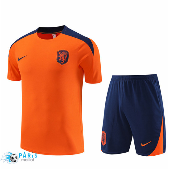 Maillotparis Prix Maillot Foot Pays-Bas + Shorts couleur orange 2024/25