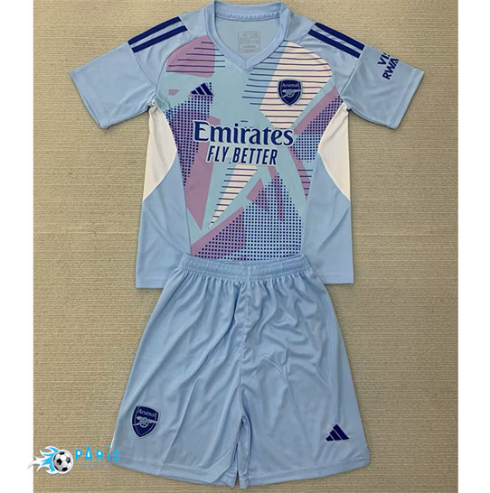 Maillot Foot Arsenal Enfant Gardien De But Bleu 2024/25