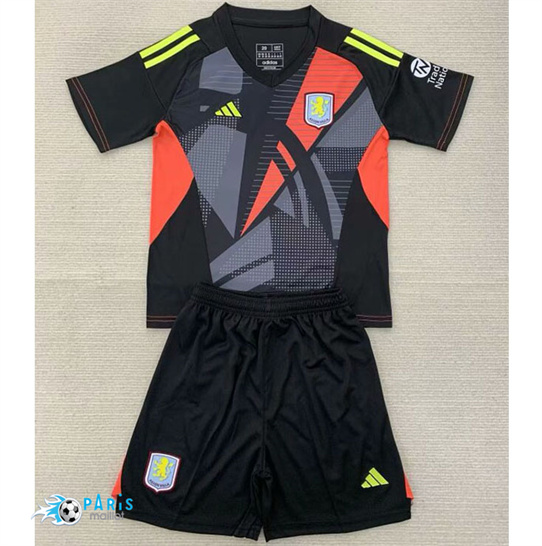 Maillot Foot Aston Villa Enfant Gardien de but Noir 2024/25