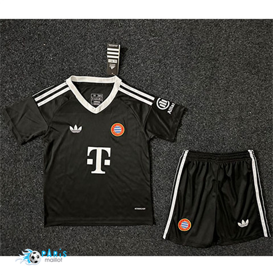 Maillot Foot Bayern Munich Enfant Gardien De But Noir 2024/25