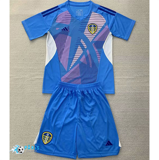 Maillot Foot Leeds United Enfant Gardien De But Bleu 2024/25