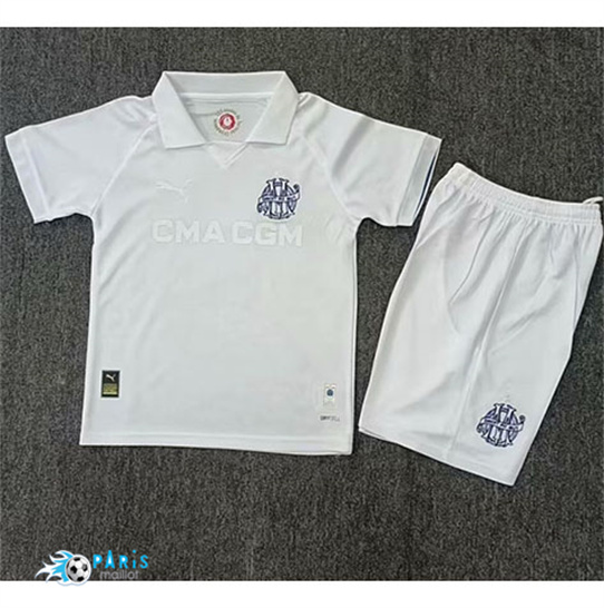 Maillot Foot Marseille Enfant Édition commémorative Blanc 2024/25